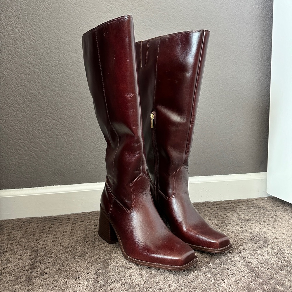 Vince Camuto Knee High Leather Boots